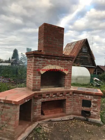 Мангальная зона из кирпича — барбекю комплекс из кирпича