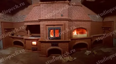 Русская печь с мангалом — печной комплекс