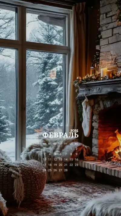Уютный вечер камина