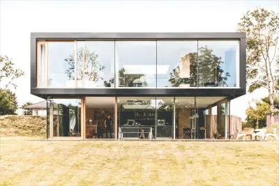 Paul de ruiter architects стеклянный дом — дом со стеклянным фасадом