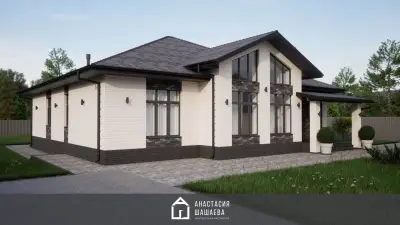 Проект одноэтажного дома со вторым светом — одноэтажные современные дома
