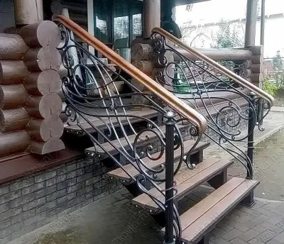 Перила на крыльце — кованная лестница на крыльцо с перилами