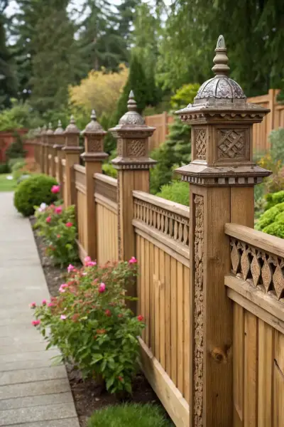 Деревянные заборы для частного дома — садовый забор