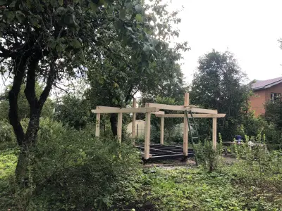 Конструкция беседки — каркас беседки