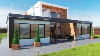 Дома хайтек проекты — проект дома с плоской крышей