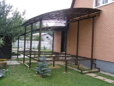 Навес над терассой — навес для террасы из поликарбоната