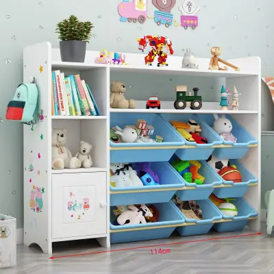 Cтеллаж детский для книг и игрушек — хранение игрушек