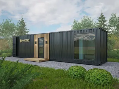 Дом из 40 футового контейнера проекты — модульные дома из контейнеров