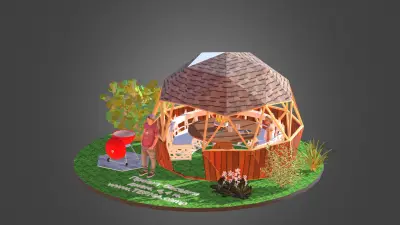 Беседка проект — купольная беседка