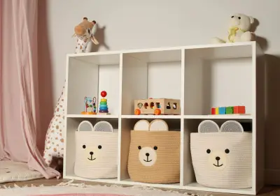 Корзина для хранения игрушек — хранение в детской комнате