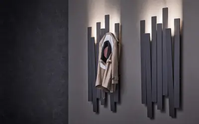 Вешалка umbra настенная sticks эспрессо — вешалка для одежды в прихожую настенная