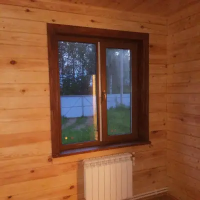 Дизайн окон в брусовом доме — окно в доме из бруса