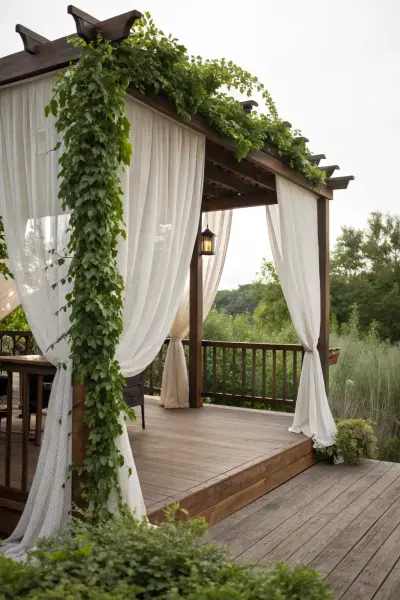 Пергола — беседка с занавесками