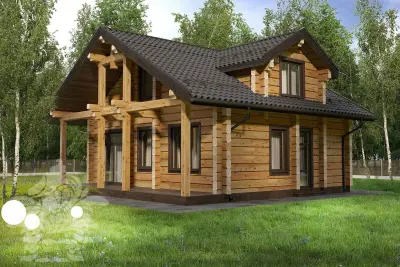 Дома из лафета — дом из кедра