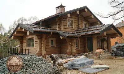 Дом шале из лафета — деревянные дома